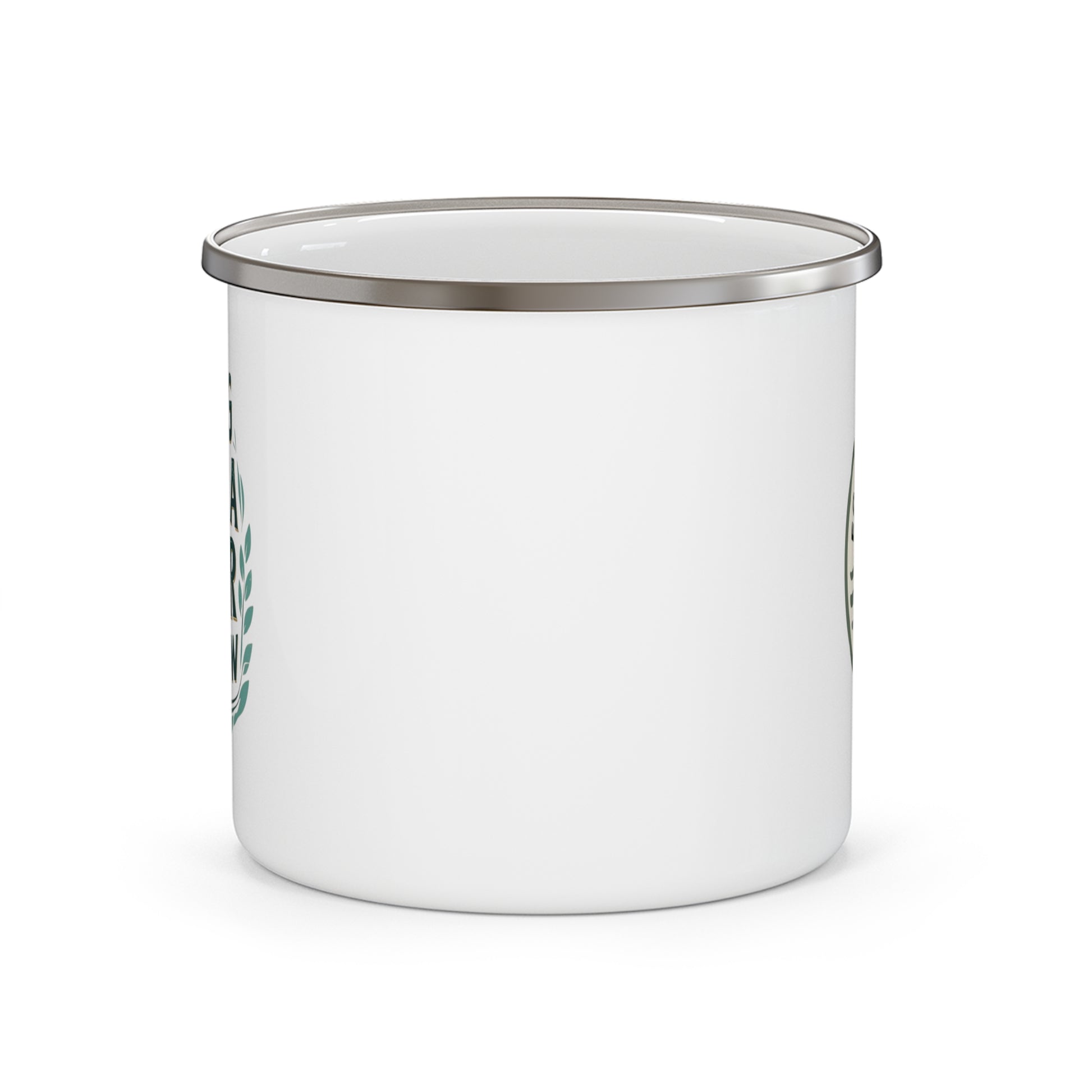 Eco Vibe Tribe Enamel Camping Mug - Adventure Travel, Outdoor Coffee Cup, Eco-Friendly Gift, Nature Lover, Camping Gear