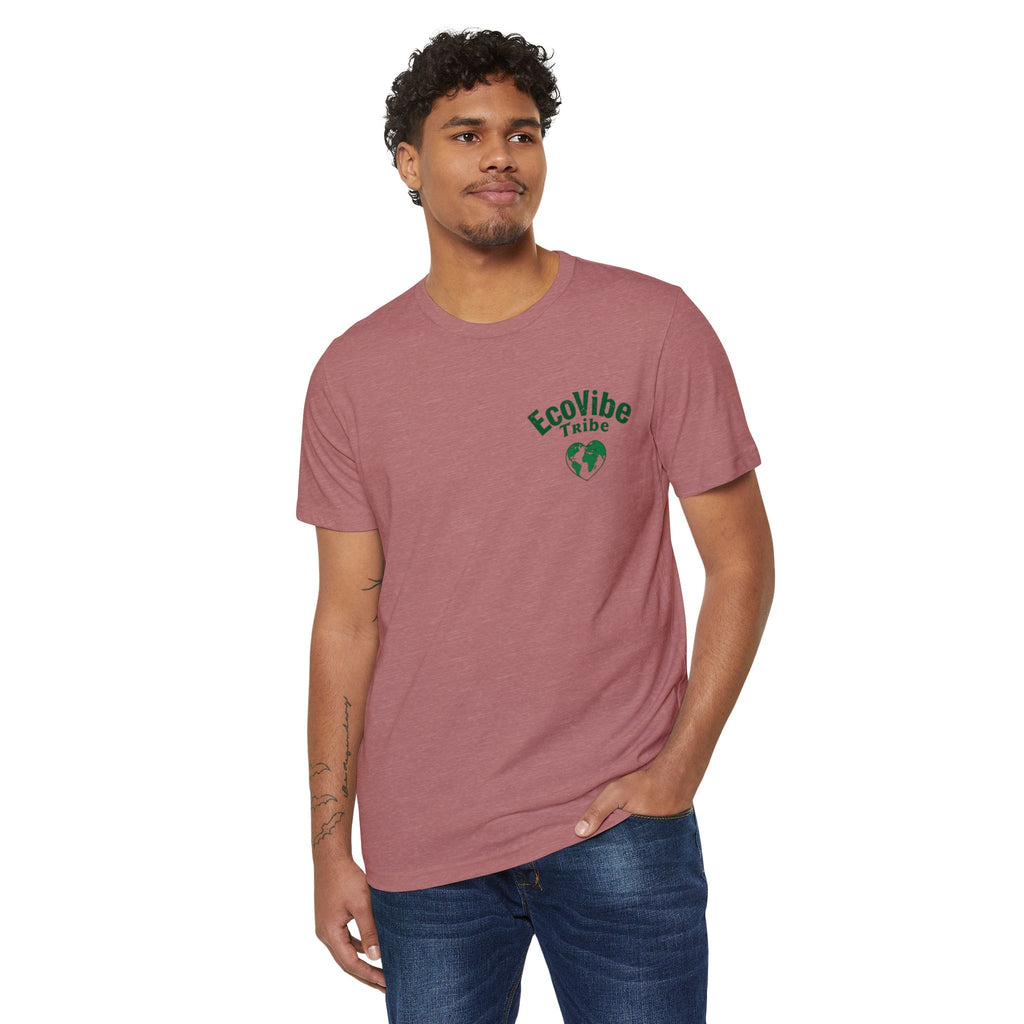EcoVibe Tribe Unisex Recycled Organic T-Shirt, Eco-Friendly T-Shirt, Gift for Nature Lovers, Sustainable Fashion, Earth Day Gift
