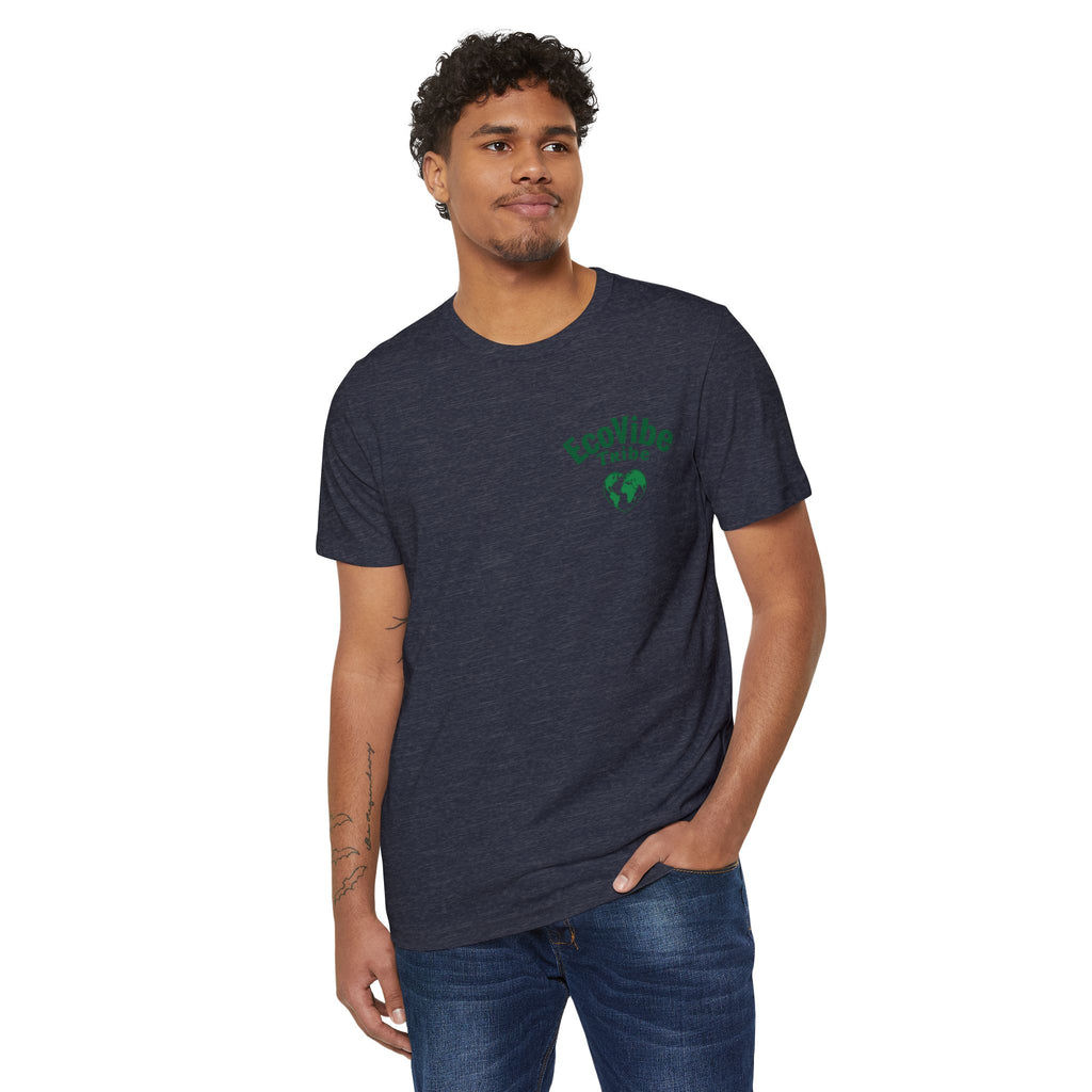 EcoVibe Tribe Unisex Recycled Organic T-Shirt, Eco-Friendly T-Shirt, Gift for Nature Lovers, Sustainable Fashion, Earth Day Gift