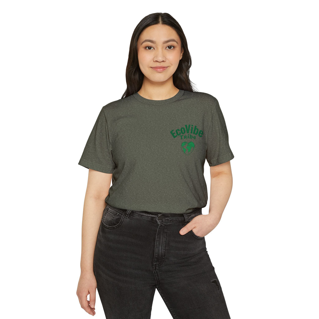 EcoVibe Tribe Unisex Recycled Organic T-Shirt, Eco-Friendly T-Shirt, Gift for Nature Lovers, Sustainable Fashion, Earth Day Gift