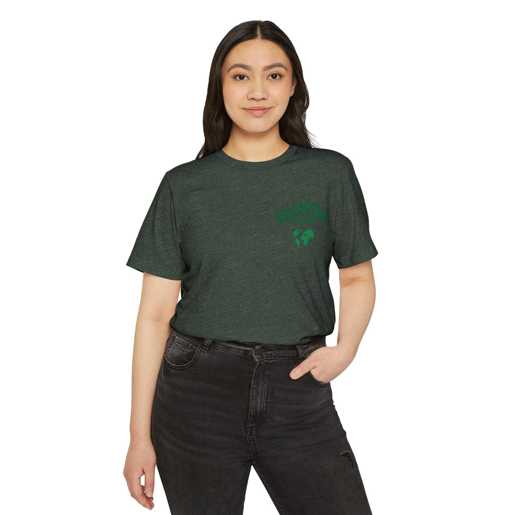 EcoVibe Tribe Unisex Recycled Organic T-Shirt, Eco-Friendly T-Shirt, Gift for Nature Lovers, Sustainable Fashion, Earth Day Gift