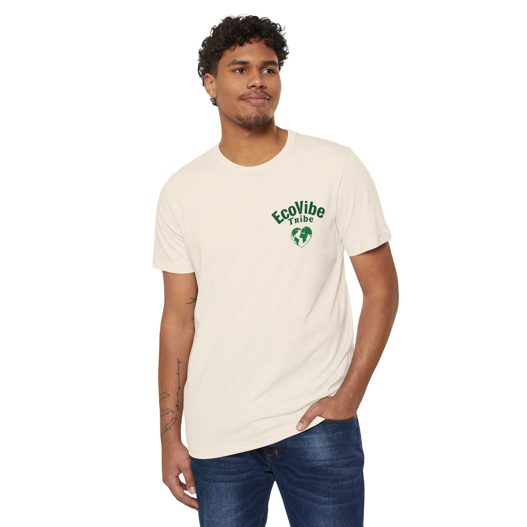 EcoVibe Tribe Unisex Recycled Organic T-Shirt, Eco-Friendly T-Shirt, Gift for Nature Lovers, Sustainable Fashion, Earth Day Gift