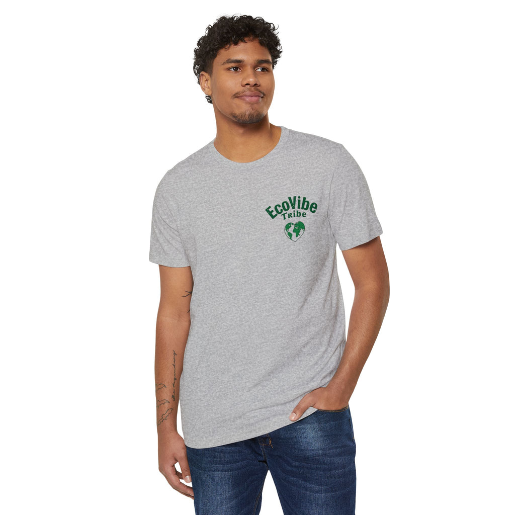 EcoVibe Tribe Unisex Recycled Organic T-Shirt, Eco-Friendly T-Shirt, Gift for Nature Lovers, Sustainable Fashion, Earth Day Gift